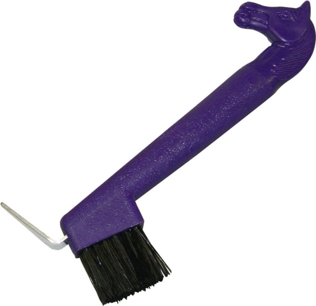 KERBL Hufkratzer mit Pferdekopf, lila, k.a.