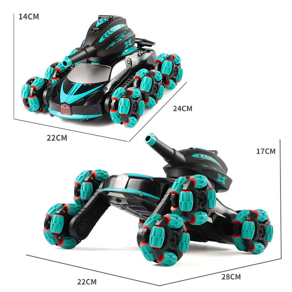 D&I ferngesteuertes Auto Panzer Blauschwarz Hightech Produktbild 7