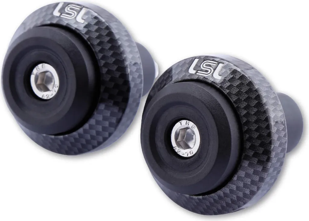 LSL GONIA Embouts de Guidon Carbon-Look Paire pour Moto Universelle