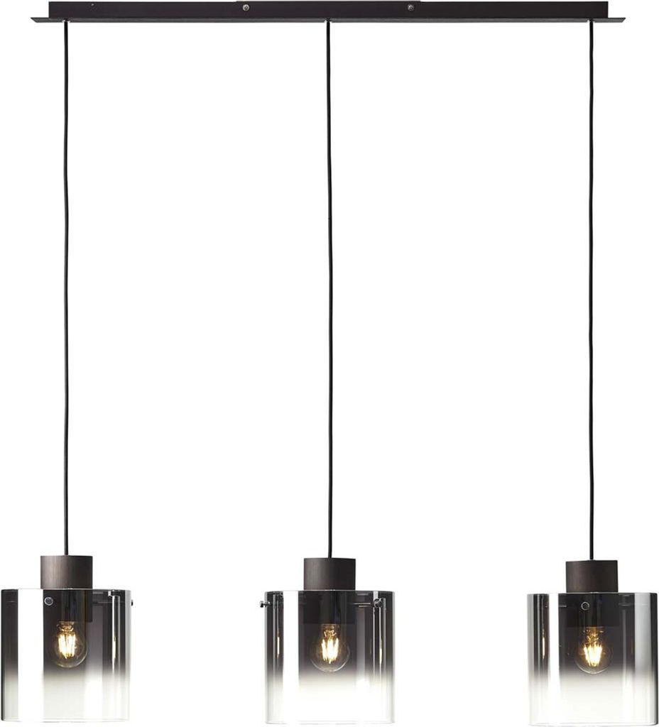 Lampada BRILLANTE Beth a sospensione 3flg caffè/vetro Immagine del prodotto 