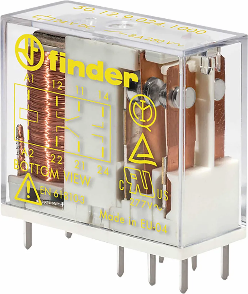 Ricambio Relè Finder 50.12.9.012.1000 - Originale 12VDC 8A DPDT