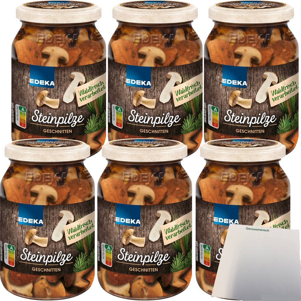 EDEKA Steinpilze waldfrisch geschnitten 6er Pack (6x180g Produktbild 