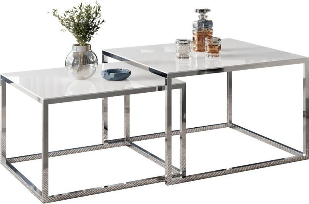 YOSHI GLASS 2in1 Chromgestell Chrom / Weiß hochglanz Produktbild 