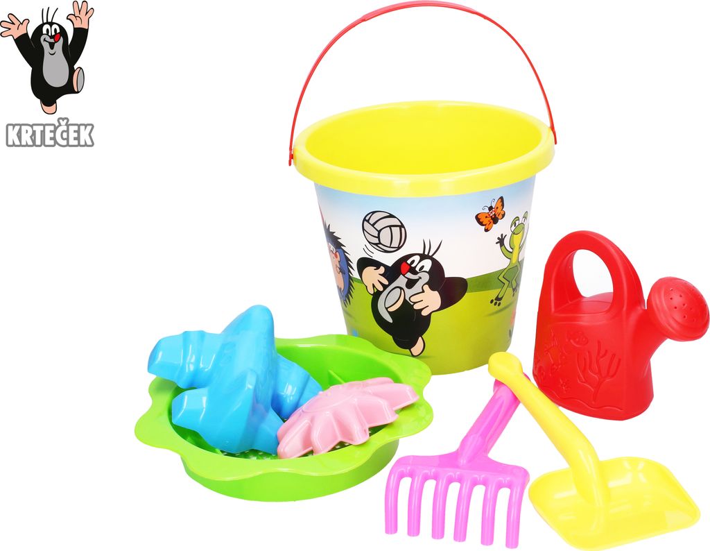 Sandkasten Maulwurf groß 3,5 L gelb