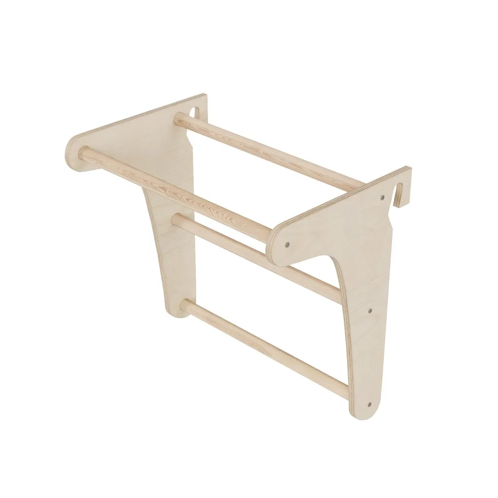 Support de traction en bois amovible pour espalier de sport et gymnastique