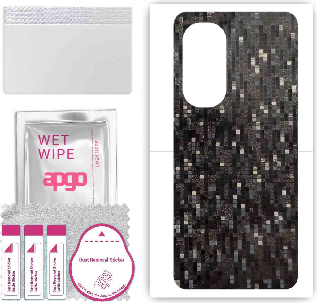 apgo Rückseite Schutzfolie, Skin, kompatibel mit Motorola Edge 2022, Hinten Displayschutzfolie aus Vinylfolie, kratzfest, einfache Montage - Carbo...