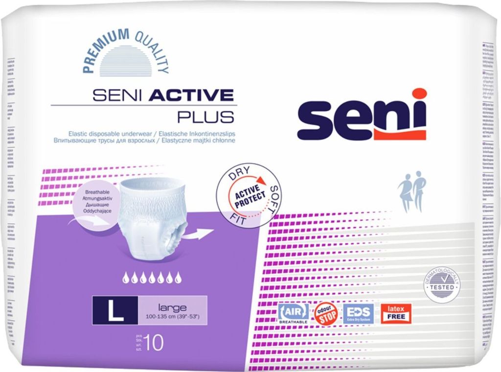 Seni Active Inkontinenzpants plus L 8X10 St Produktbild 