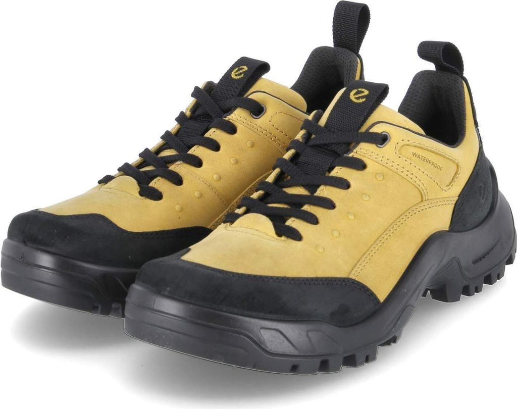 Ecco Herren Outdoorschuhe Wanderschuhe OFFROAD Gelb Rauleder wasserfest atmungsaktiv Größe: 40
