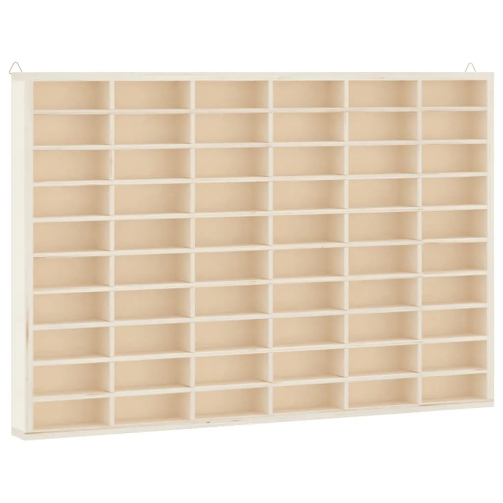 Vitrine de collectionneur en bois 60 cases dimensions 60 x 40,5 cm