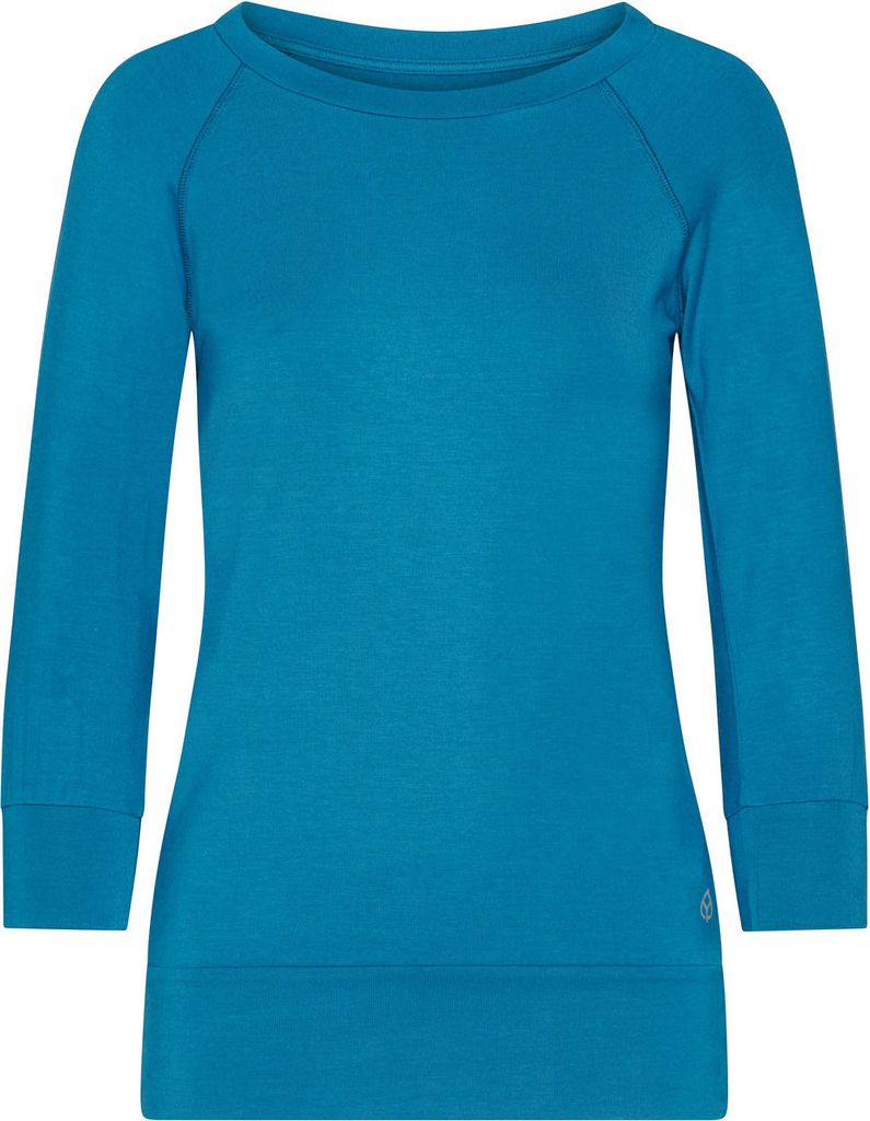 Yamadhi Casual ¾ Yoga Longsleeve, Modal, Petrol-blau (Lyons Blue) M