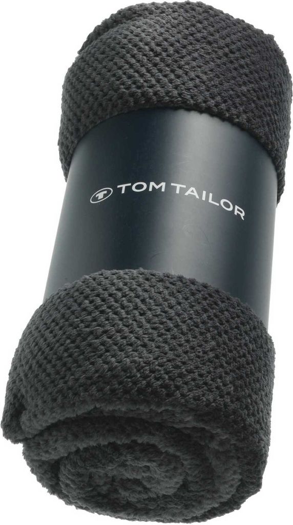 TOM TAILOR Couvre-lit STRUCTURE Anthracite 140 x 190 cm Image du produit 