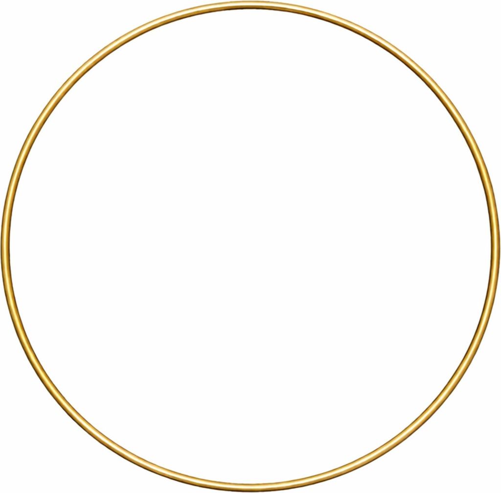 Metallring 40cm gold Draht Ø4mm Metallreifen Drahtring Produktbild 