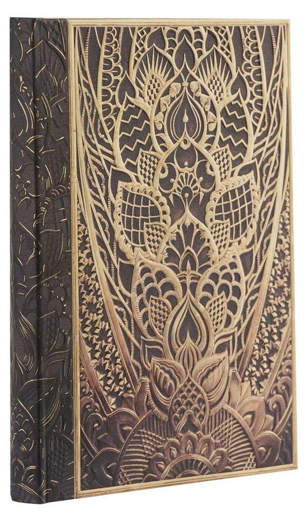 Paperblanks the Chanin Rise New York Deco Hardcover Journal Mini Lined Elastic Band Closure 176 Pg 85 GSM