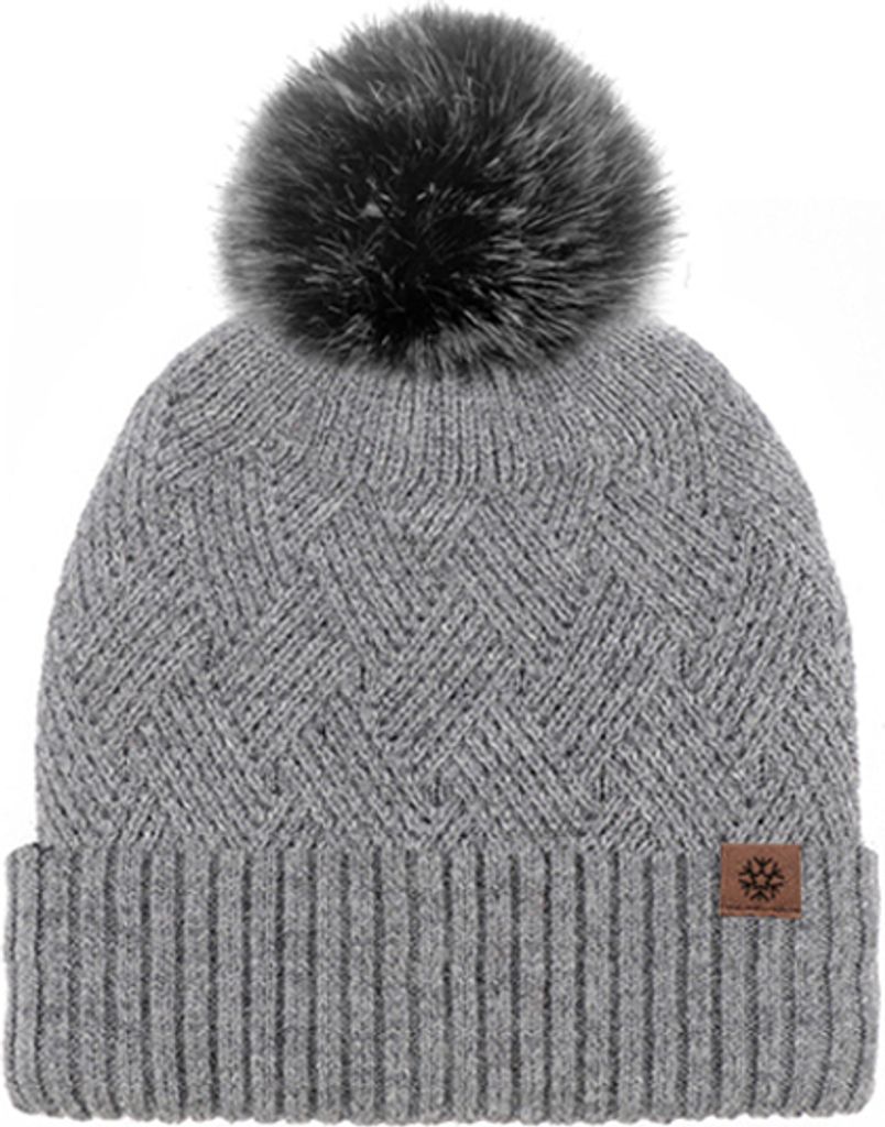 Winterwarmer Strickschal, Beanie-Mütze und Handschuhe im Set, weicher Stretch-Hut mit weichen Bommeln, Schal und Fäustlinge für Herren und Damen...