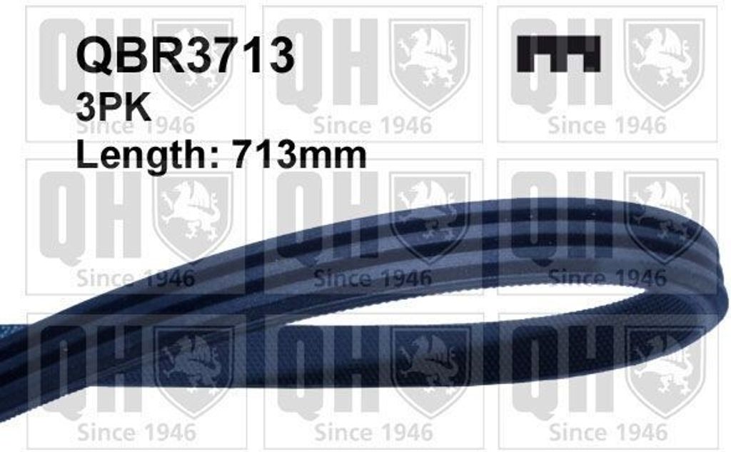 QUINTON HAZELL Keilrippenriemen 713mm für RENAULT MEGANE I (BA0/1) QBR3713