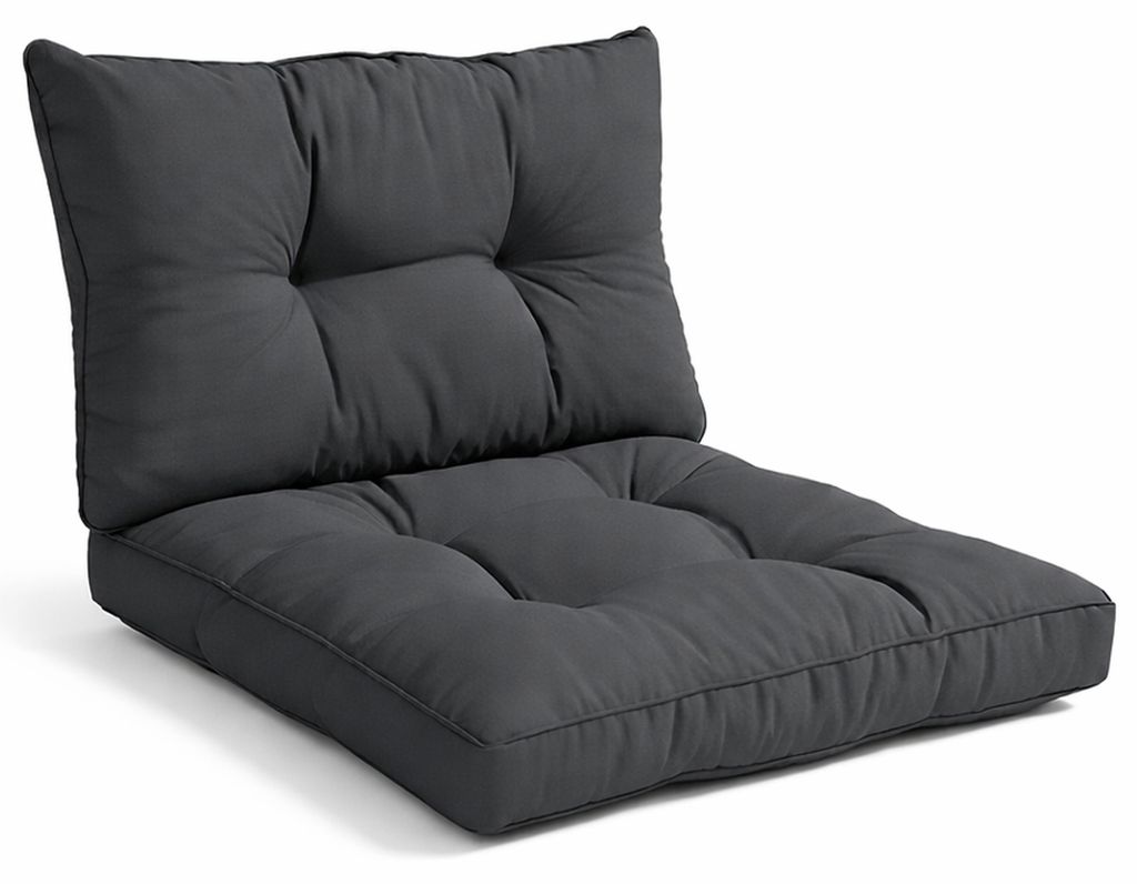 Beautissu loungeset kussens voor buiten, grafietgrijs, Productafbeelding 