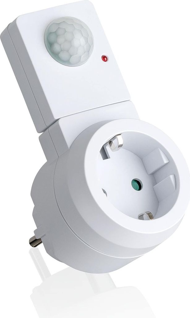 Bewegungsmelder Zwischenstecker mit Schalter 120° 9m LED Produktbild 3