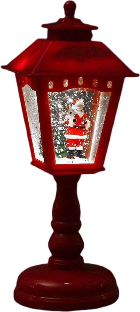 Weihnachts-Schneekugel mit Kerzen, Licht, Lampe, batteriebetrieben, gruseliges, drehendes Wasser, glitzernder Schneemann, Weihnachtsbaum, Nachtlich...