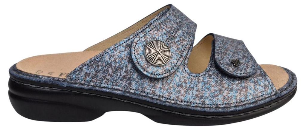 Finn Comfort Sansibar Strada jeans Pantolette Blau : 37 Produktbild 