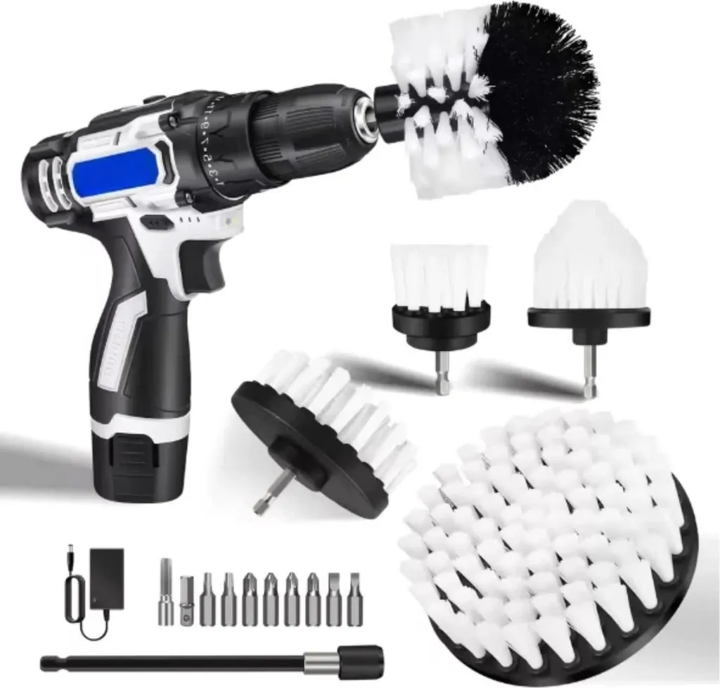 Brosse rotative de nettoyage Zyric pour salle de bain et cuisine