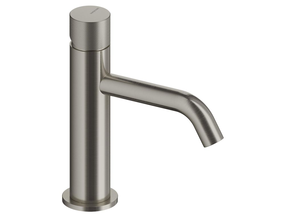 SANYCCES LOOP K ColdOpen Einhand-Waschtischbatterie 17,3 cm, Nickel gebürstet