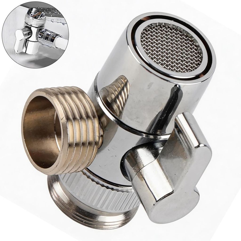 Wasserhahn Adapter – Umstellventil für Badezimmer & Küche, Produktbild 