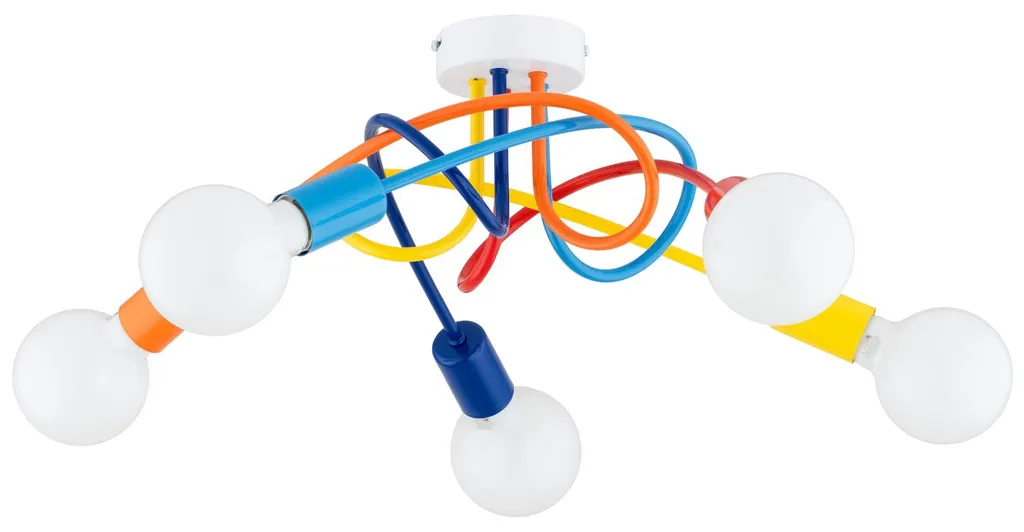 Plafonnier DRAGO Multicolore Alfa 5xE27 Métal 51cm - Luminaire Design IP20