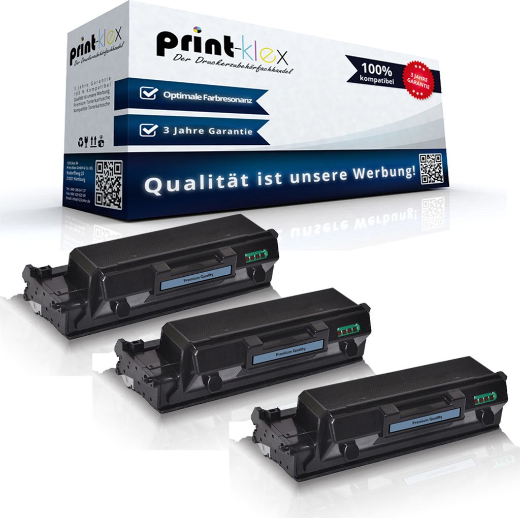 3x Kompatible Tonerkartuschen für Xerox Phaser 3300 WC 3335 WC 3345 WC 3345 WorkCentre 3335 WorkCentre 3345 DNI 106R03624 Black Schwarz - Office P...