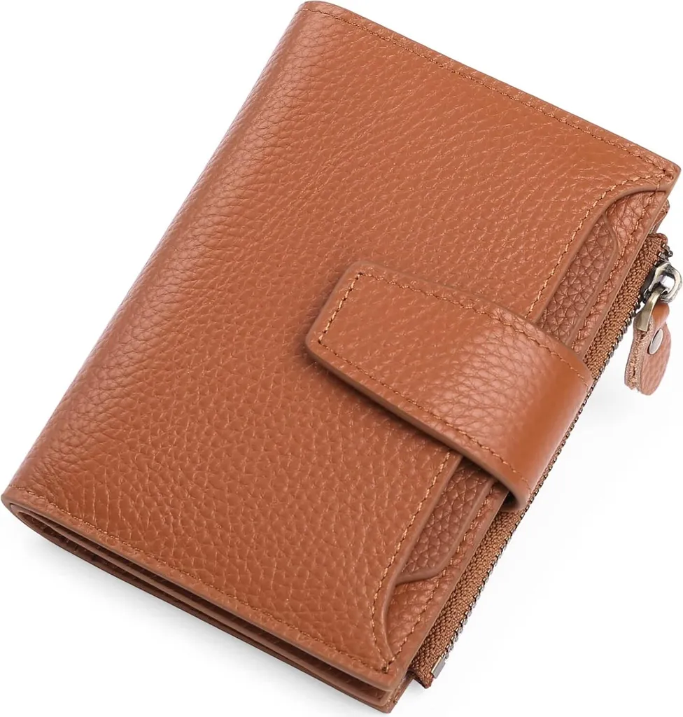 Portafoglio donna in vera pelle tradizionale SANTINI mod NINFEA colore ARANCIO Made in Italy. | PORTAFOGLI PELLE FASHION MULTICOLOR | Emporium Italy