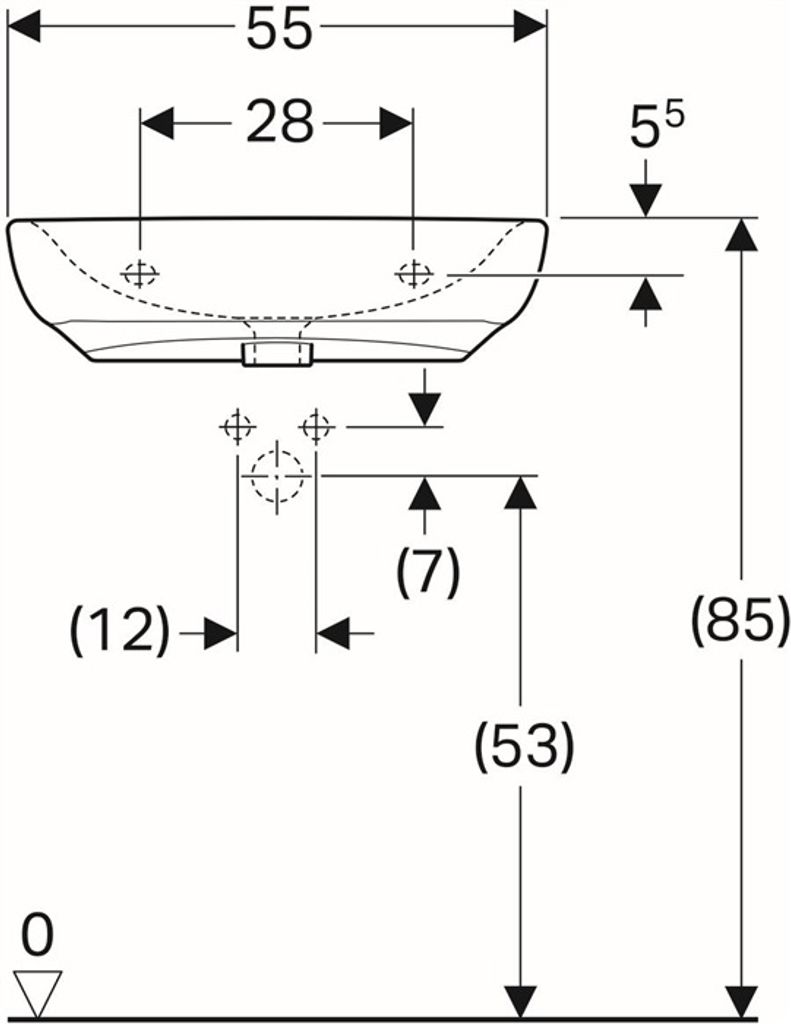 Geberit 500913001 Renova Comfort WT barrierefrei