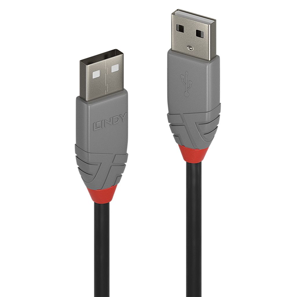 Lindy 0.2m USB 2.0 Typ A auf A Kabel, Anthra Line
