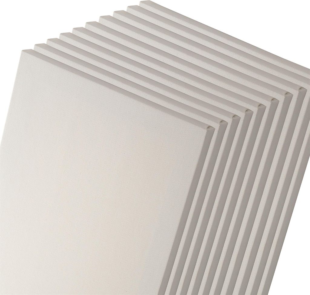 10 LEINWÄNDE zum MALEN 30x40cm | blanko Keilrahmen mit Leinwand