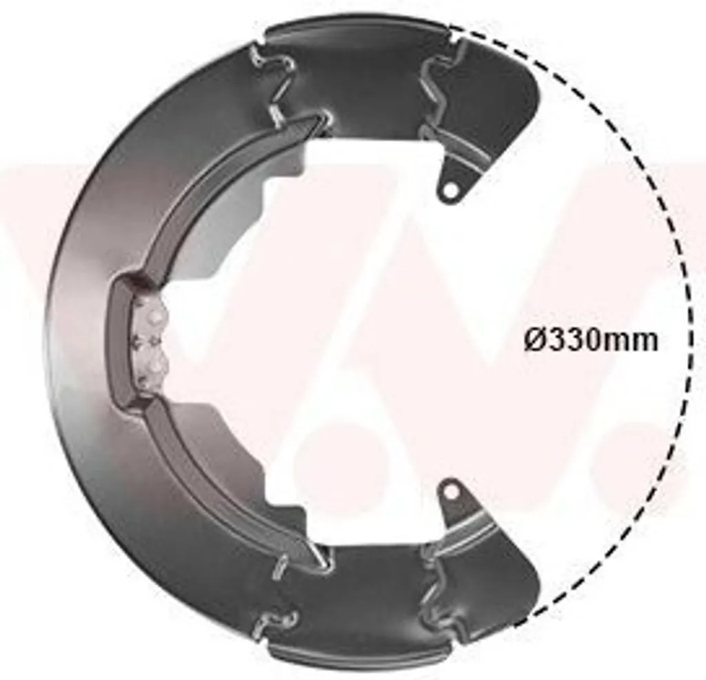 Garde-boue disque de frein VAN Wezel 1864371 pour essieu arrière Ford