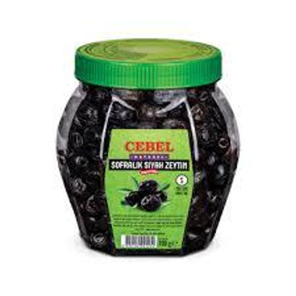 Schwarze Oliven Cebel | Sofralik Siyah Zeytin | Mit Stein | 500 g