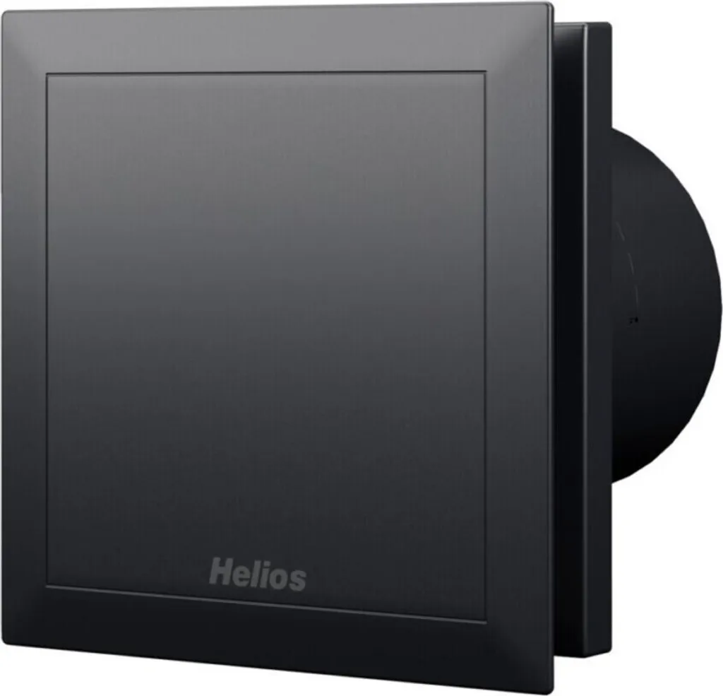 Ventilateur silencieux Helios M1/100 N/C Black 40771 avec clapet intégré