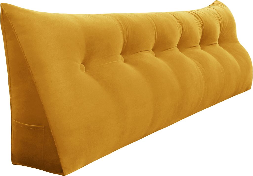 Velký ergonomický polštářek na opěrku hlavy sametový Obrázek produktu 