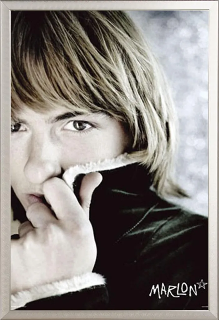 Marlon Poster Tutto quello che vuoi + Cornice Shinsuke Alluminio Argento