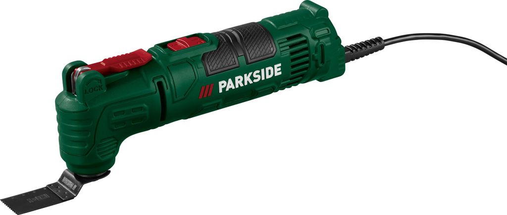 A Parkside multifunction tool is shown against a white background.