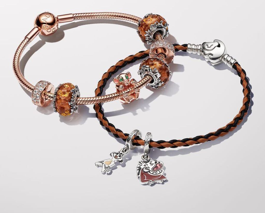 PANDORA X DISNEY Charm Trennbar Timon und Pumbaa 793357C01 Produktbild 4