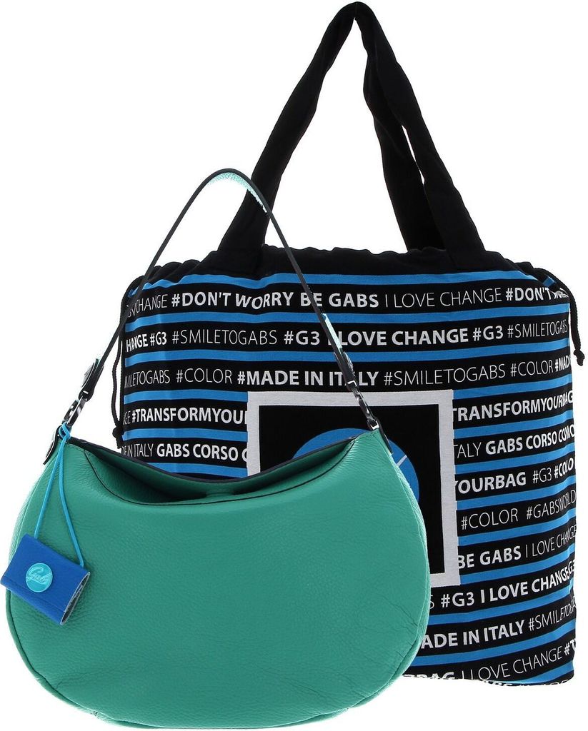 Gabs Leder Umhängetasche Schultertasche Angelique TG Ruga Bag Peperita grün