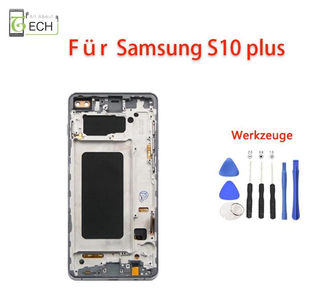 Für Samsung S10 Plus SM-G975 LCD (TFT) Display Touch Screen Bildschirm