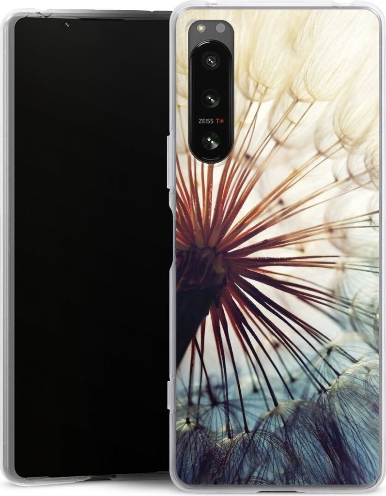 DeinDesign Handyhülle für Sony Xperia 5 IV Silikon Hülle Case Smartphone Schutzhülle Blumen Fotografie Pusteblume