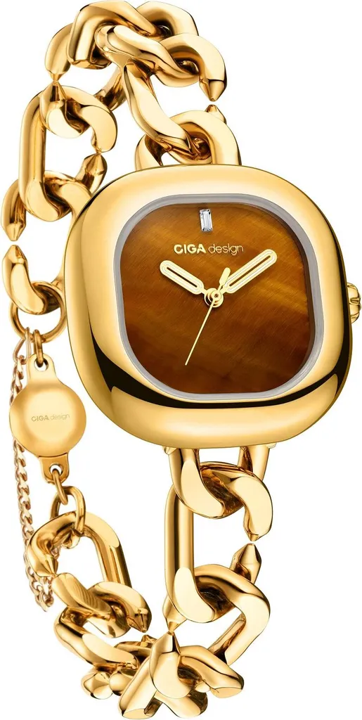 Montre Femme Ciga Design Série D Aglaia Modèle Ciga-D026-GOYE-3GO Or