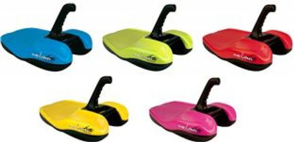 Schlitten Kunststoff Snowhoover - gelb-schwarz -