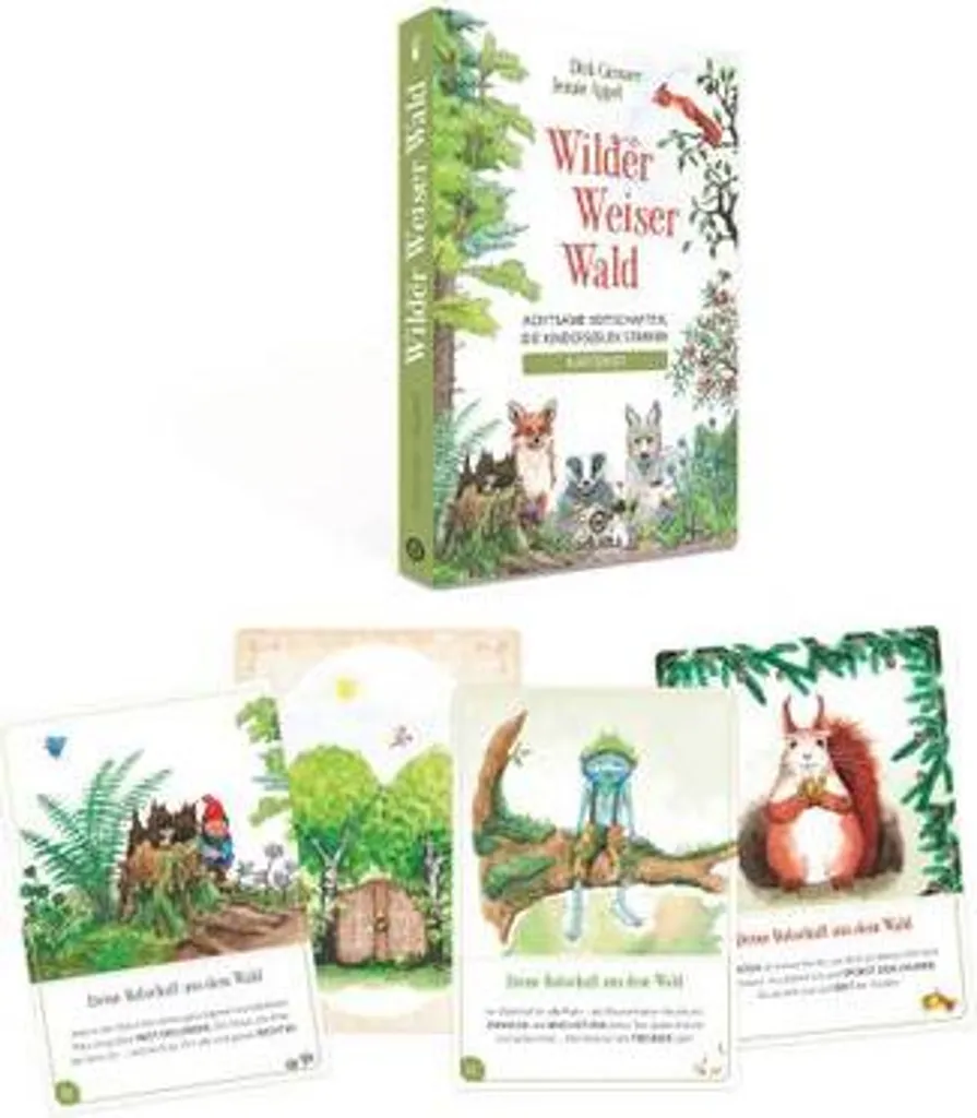 Wilder Weiser Wald Jeu de Cartes de Pleine Conscience pour Enfants