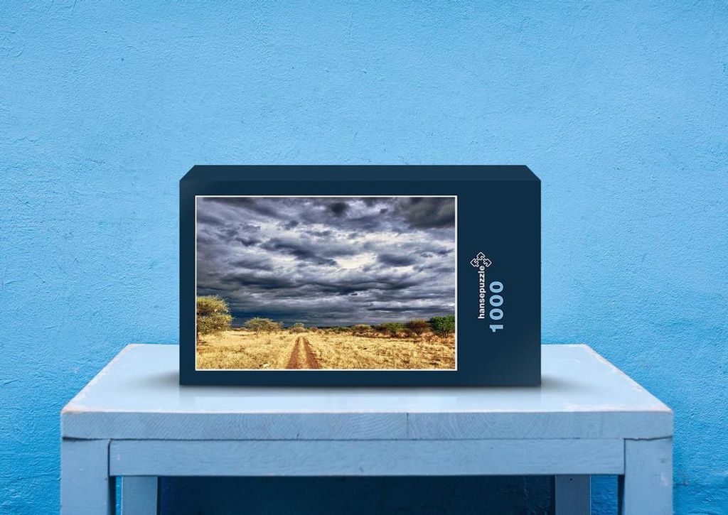 hansepuzzle 80090 - Namibia Puzzle, 1000 Teile, Natur, 60,0 x 46,0cm mit hochwertiger Aufbewahrung, Kartonbox und wiederverschließbarem Beutel