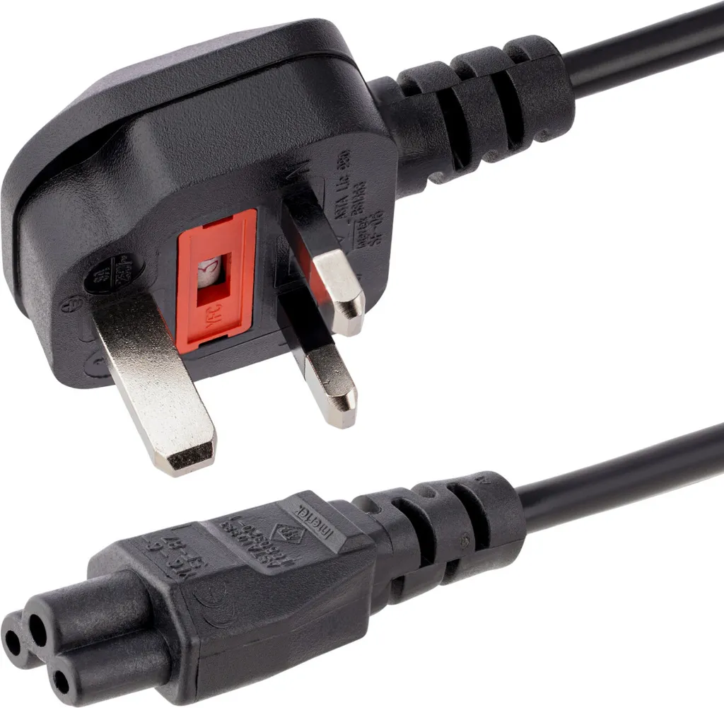 Cavo Laptop UK per Viaggiatori - StarTech 1m C5 Trifoglio 2.5A