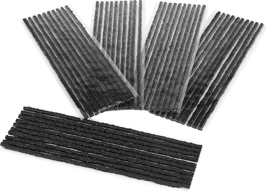 50 St. Schwarze schlauchlose Reifen Reifenpannenreparatur Gummistreifen Auto Motorrad 200*3.5mm