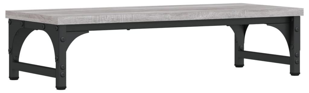 vidaXL Monitorständer Grau Sonoma 55x23x14 cm Holzwerkstoff