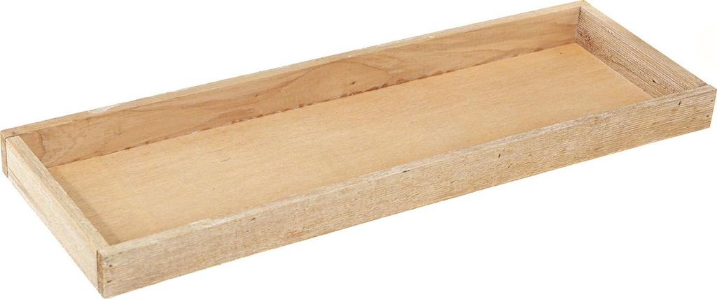 Dekotablett aus Holz für Vintage Tischdekoration, 3 Stück